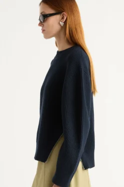 Brilliant Wise Corporation Limited Tate Organic Cotton Side-Zip Sweater< Sweaters