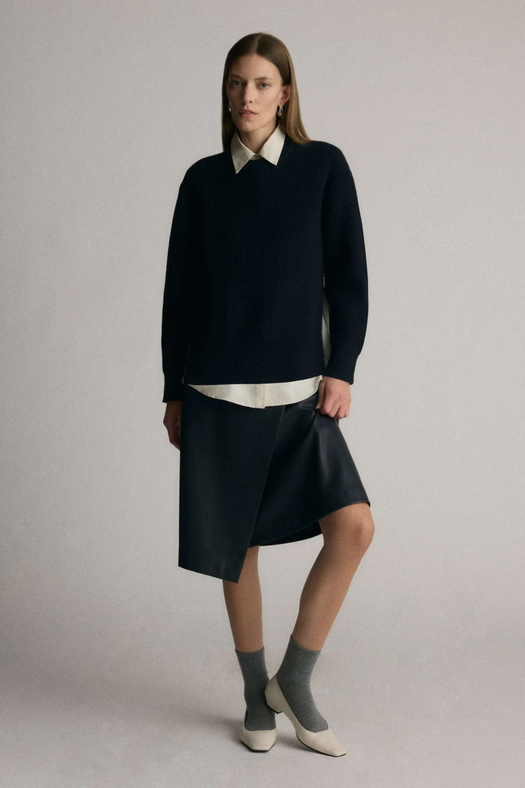 Brilliant Wise Corporation Limited Tate Organic Cotton Side-Zip Sweater< Sweaters