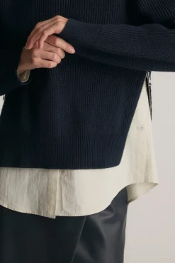 Brilliant Wise Corporation Limited Tate Organic Cotton Side-Zip Sweater< Sweaters