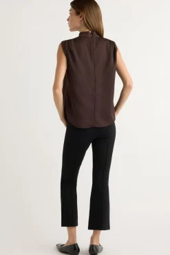 Lever Style LLC Tez Kick-Flare Ponte Stretch Pant< Pants