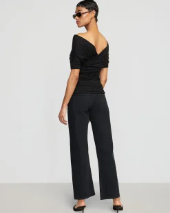 Asia Consultancy Co., Ltd Thalia Ruched Off-Shoulder Tee< Tees|Tops