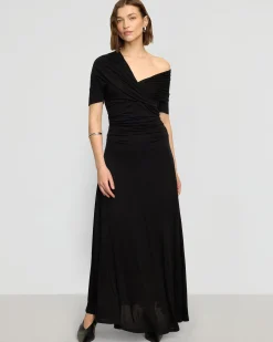 Asia Consultancy Co., Ltd Thilda Ruched Off-Shoulder Dress< Dresses