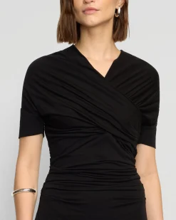 Asia Consultancy Co., Ltd Thilda Ruched Off-Shoulder Dress< Dresses