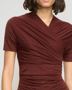 Asia Consultancy Co., Ltd Thilda Ruched Off-Shoulder Dress< Dresses