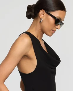 Brilliant Wise Corporation Limited Valerie Cowl-Neck Racerback Knit Top< Sweaters|Tops