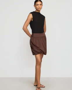Brilliant Wise Corporation Limited Vallo Semi-Sheer Cowl-Back Knit Blouse< Sweaters|Tops