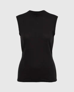 Brilliant Wise Corporation Limited Vallo Semi-Sheer Cowl-Back Knit Blouse< Sweaters|Tops