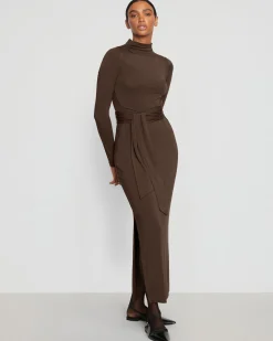 Lever Style LLC Vero Tie-Front Long-Sleeve Dress< Dresses