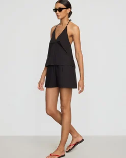 Fashion Apparels Vesna Organic Cotton V-Neck Halter Top< Tops