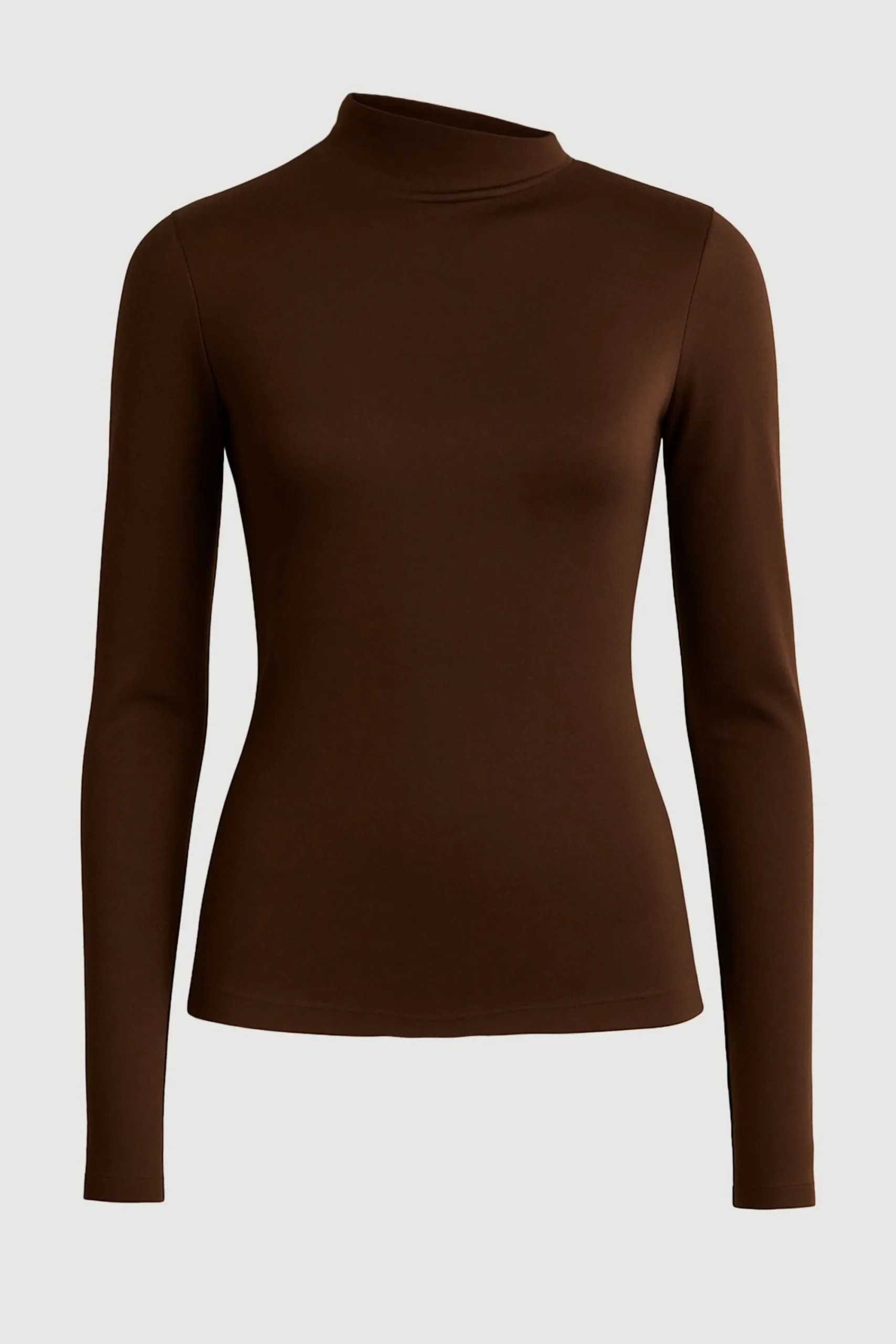 Hua Shang Group (H.K.) Ltd Vittoria Asymmetric-Neck Semi-Sheer Ruched Tee< Tees|Tops