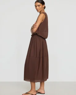 Fashion Apparels Volta Tiered Organic Cotton Dress< Dresses