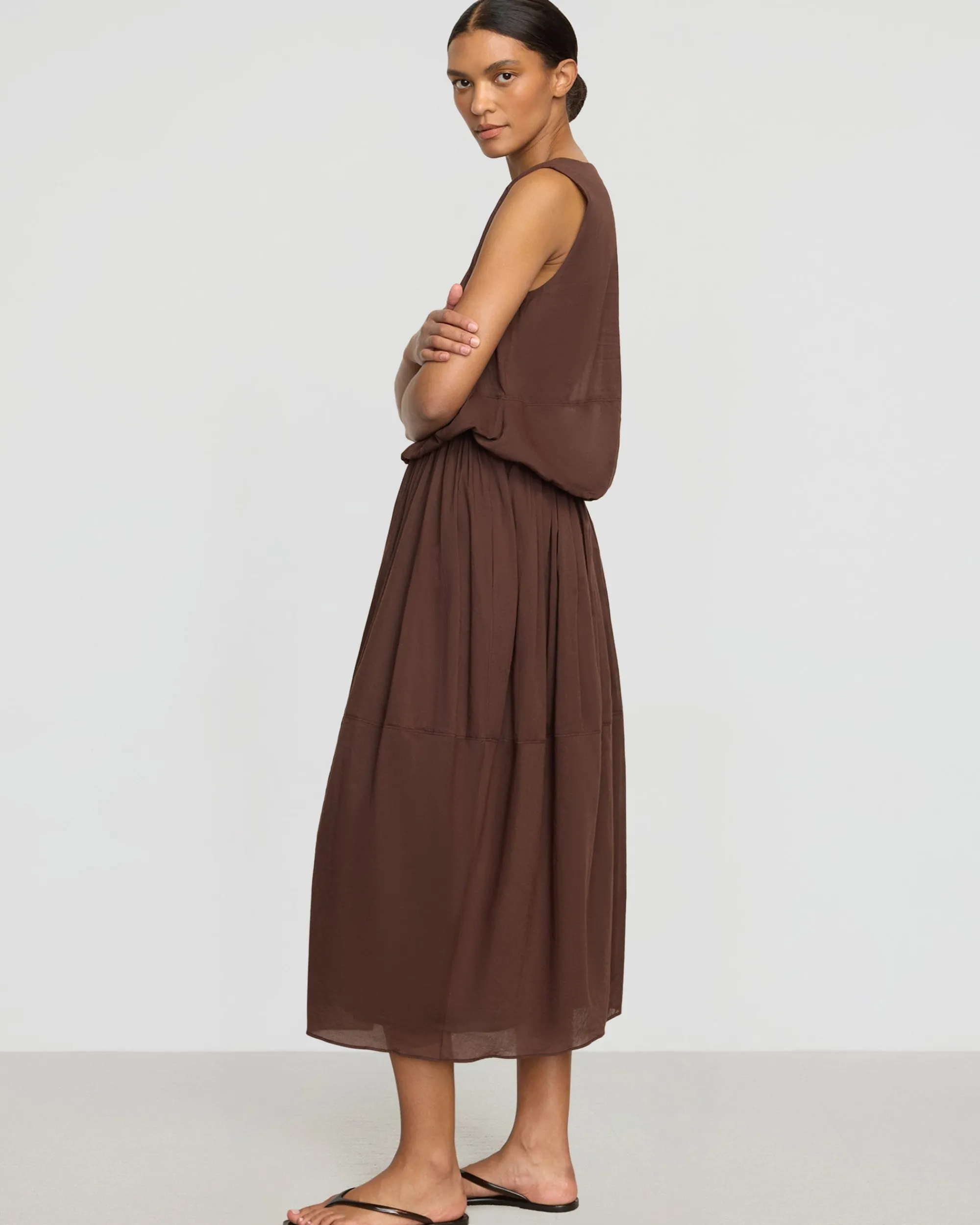 Fashion Apparels Volta Tiered Organic Cotton Dress< Dresses