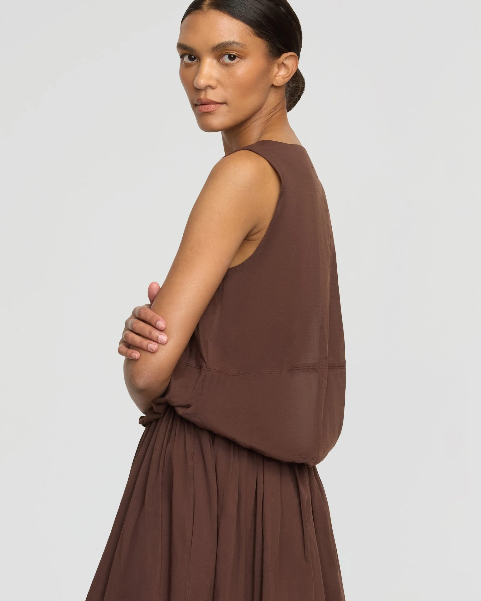 Fashion Apparels Volta Tiered Organic Cotton Dress< Dresses