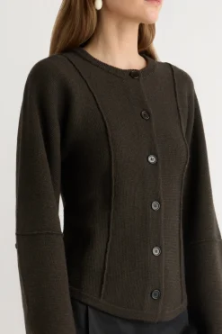 Brilliant Wise Corporation Limited Wren Exposed-Seam Cardigan< Sweaters