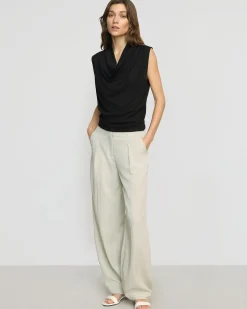 Hua Jia Yan Wide Barrel-Leg Pant< Pants