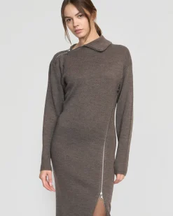 Brilliant Wise Corporation Limited Yara Zipper Sweater Dress< Dresses