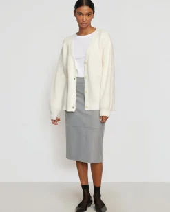Hua Jia Yulia Back-Slit Suiting Skirt< Skirts
