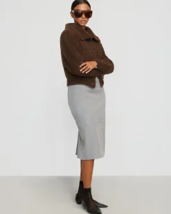 Hua Jia Yulia Back-Slit Suiting Skirt< Skirts