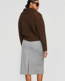 Hua Jia Yulia Back-Slit Suiting Skirt< Skirts