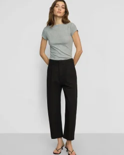 Asia Consultancy Co., Ltd Zayna Ribbed Cap-Sleeve Tee< Tees|Tops